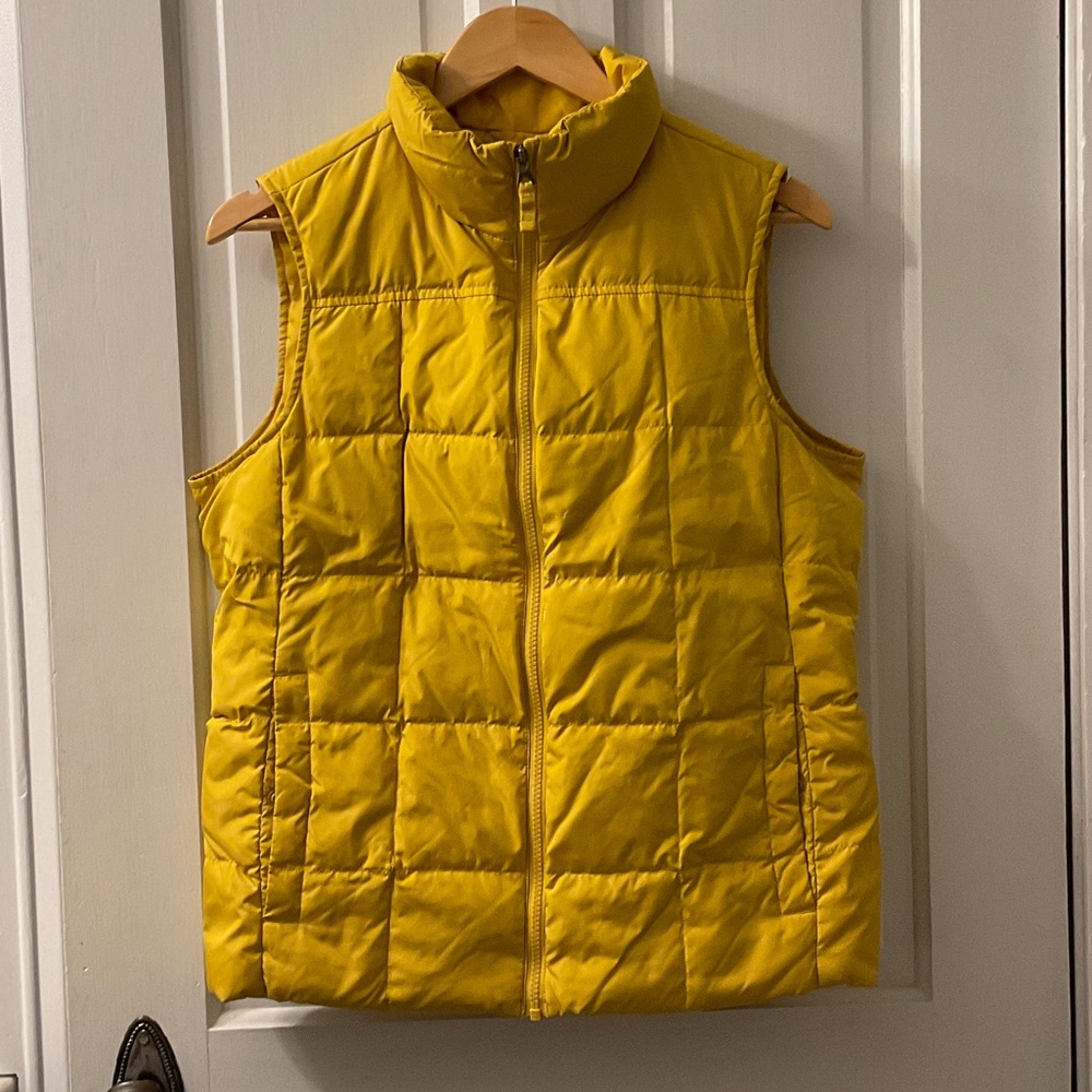 Lands’ End Yellow Puffer Vest